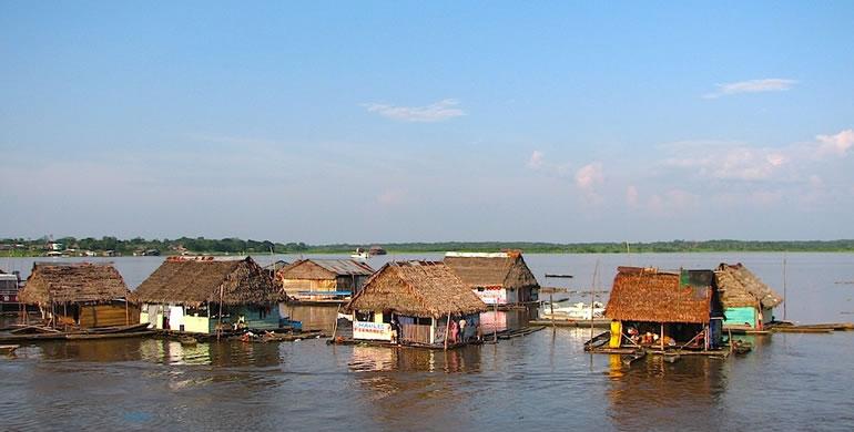Floating Village in Iquitos, Loreto